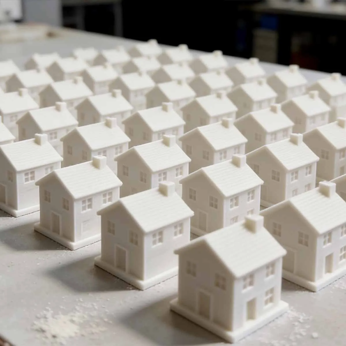 High-quality architectural scale model produced using professional 3D printing technology.