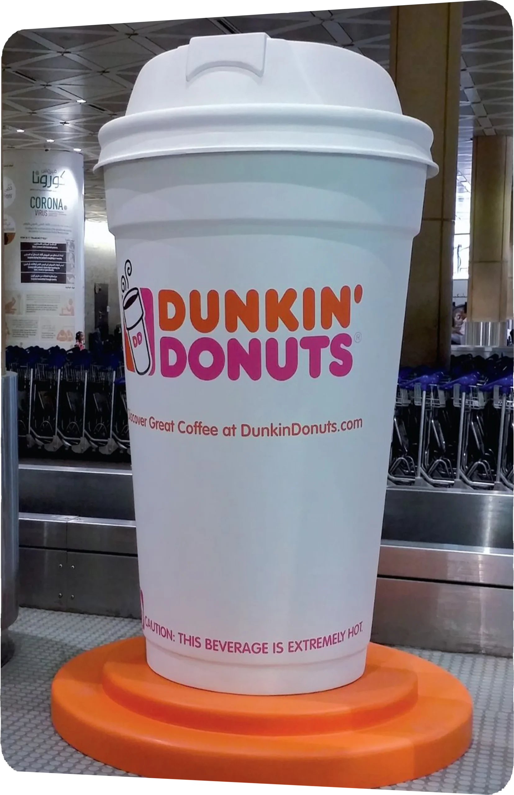 Giant dunkin Donut Sculpture