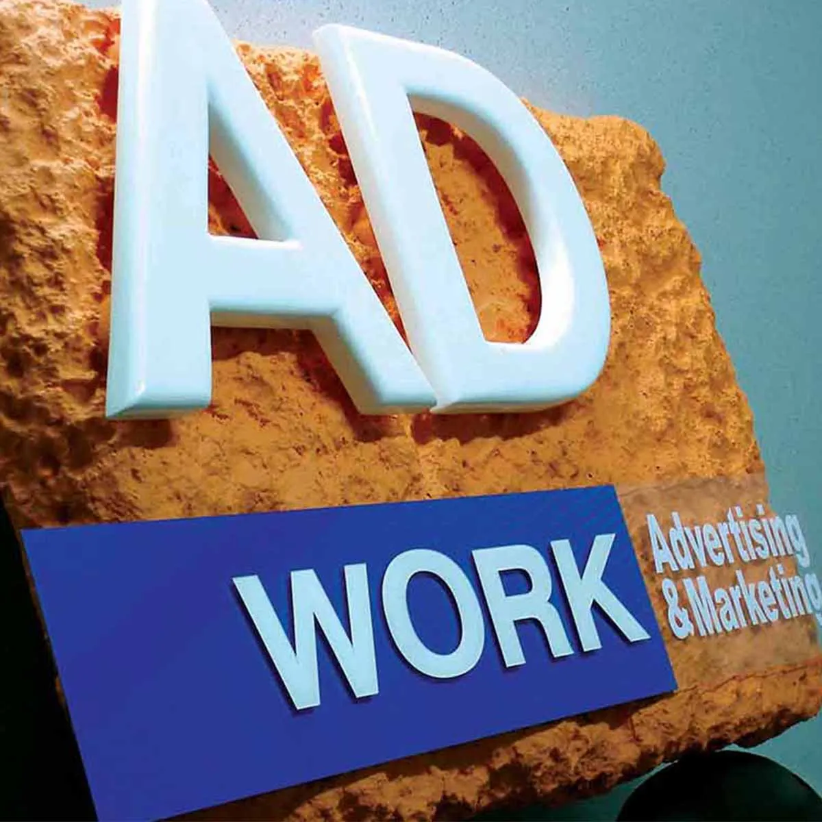 Custom 3D printed brand signage for retail stores, exhibitions, and commercial displays.