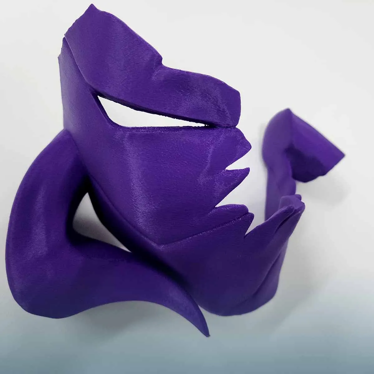 Modern decorative art mask produced with professional 3D printing technology.