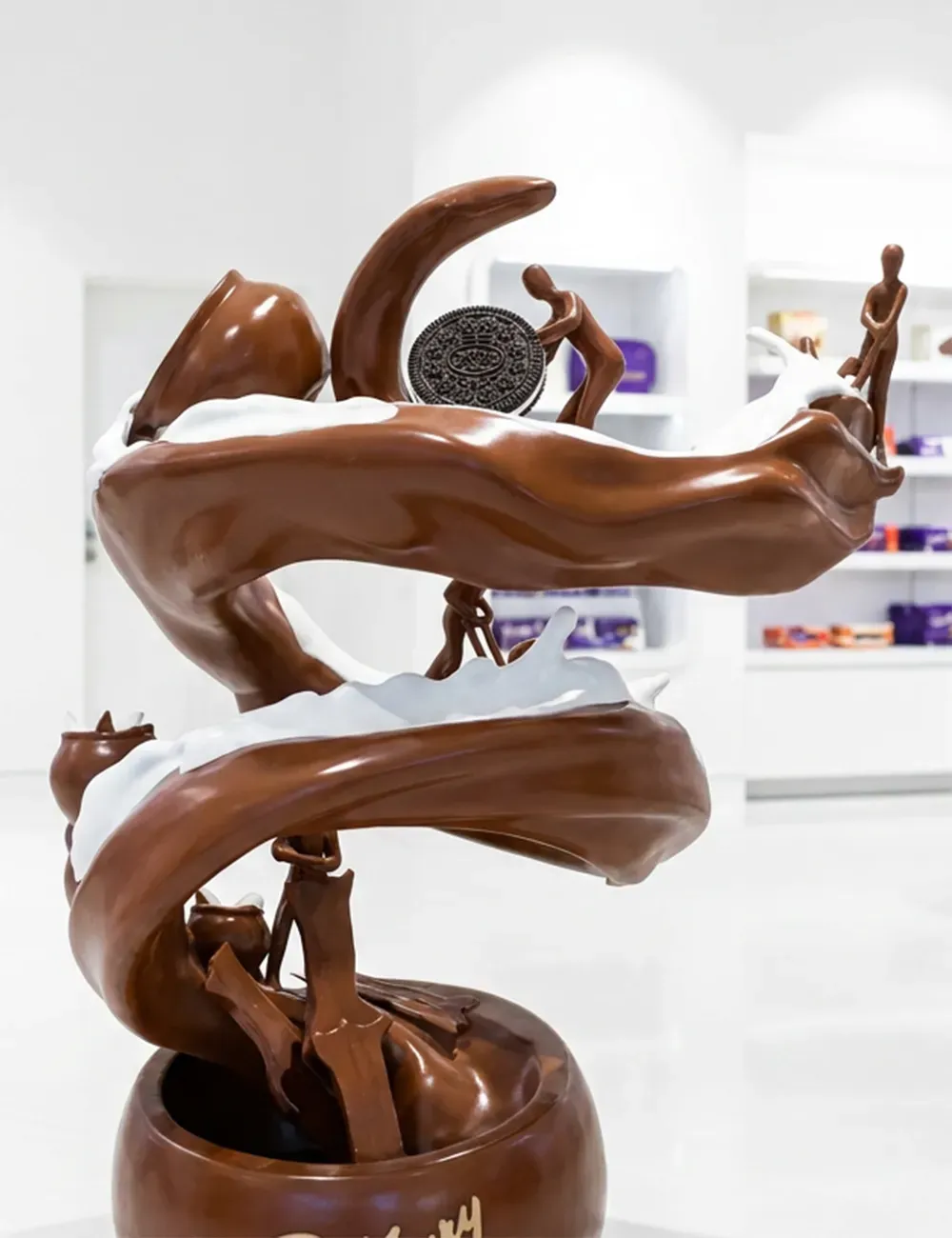 Large Oreo sculpture for retail branding and events.