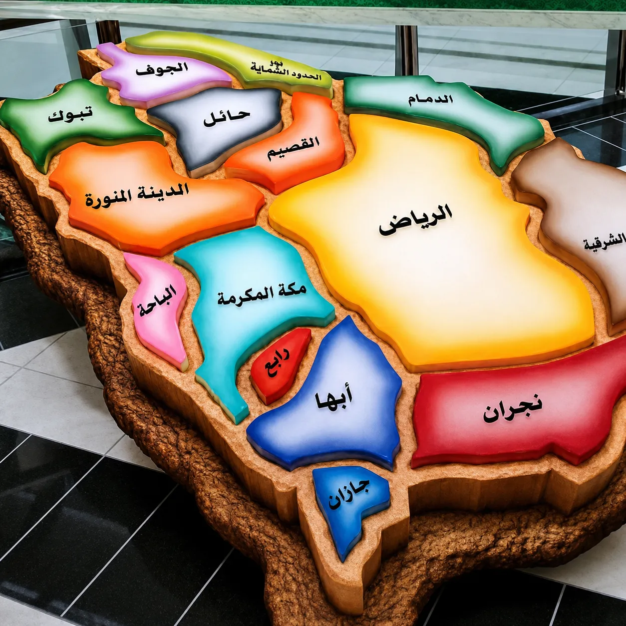 Saudi Arabia 3d map