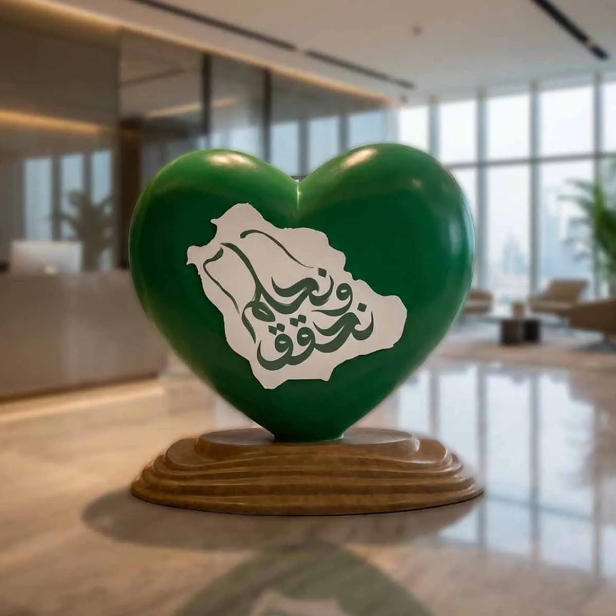 Saudi heritage monument sculpture inspired by traditional architecture and culture.
